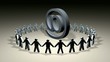 human circle animation loop HD1080