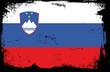 grunge flag - slovenia grunge flag - slovenia