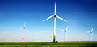 Wind turbines farm