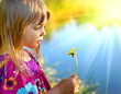 Girl with dandelion