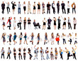 Photo: large group of many people large group of many people