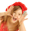 little girl. The photographic image.