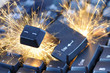 Exploding keyboard