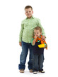Trendy young brothers
