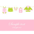 Baby arrival announcement card