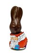 Foto: Osterhase im Weihnachtsmann Osterhase im Weihnachtsmann