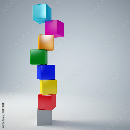 boxes in colours