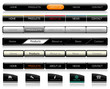 Editable Website Navigation Templates Vector