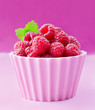 Fresh raspberries