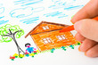 Hand sketching picture
