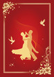 Happy couple dancing waltz Happy couple dancing waltz