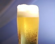 Close-up on a glass of beer.