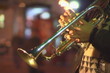 Musician are playing on street.