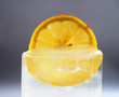 lemon in ice
