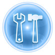 Tools icon ice, isolated on white background