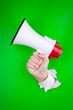 Foto: Hand and megaphone Hand and megaphone