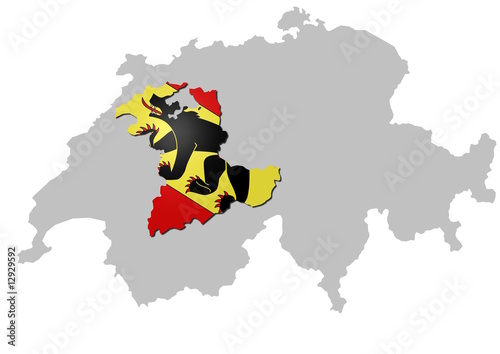 Kanton Bern auf Schweiz