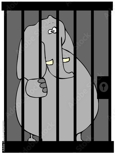 Illustration: Elephant In Jail Elephant In Jail