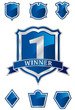 Shield design element collection. Logo creation. Easy to Edit.