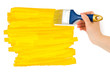 Hand with paintbrush
