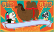 Vector illustration of the poster of circus in old style