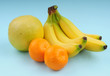Banana, orange & grapefruit
