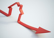 Falling home sales 3D illustration Falling home sales 3D illustration