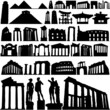 historical building and city vector