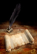 Old Parchment and a Quill Old Parchment and a Quill
