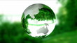 Earth Globe made of glass,environmental conservation,looping Earth Globe made of glass,environmental conservation,looping