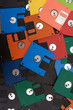colored floppy disk