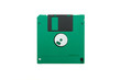 green floppy disk