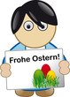 Vektor: frohe ostern frohe ostern