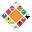 Vector: Set of major Hazardous Signs Set of major Hazardous Signs