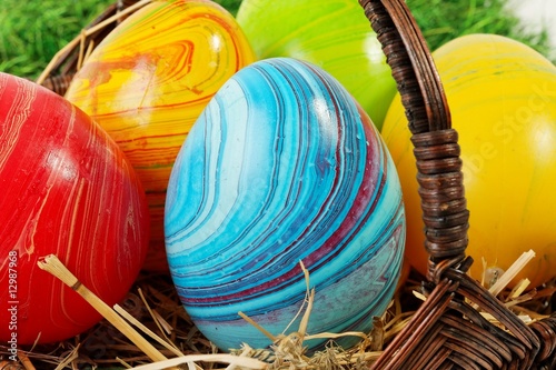 Foto: Eier bunt bemalt Eier bunt bemalt