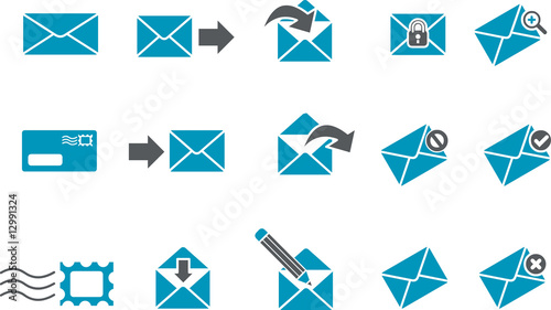 Illustration: Mail Icon Set Mail Icon Set