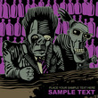 background with crazy persons, vector background with crazy persons, vector