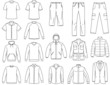 Vektor: Men’s clothes illustration Men’s clothes illustration