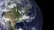 earth zoom from new york to space