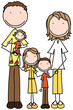 Vector: Happy family Happy family