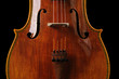 cello on a black background