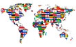 Carte du Monde avec drapeaux Carte du Monde avec drapeaux