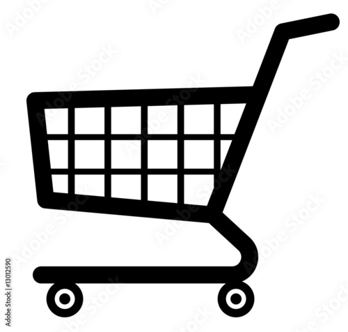 shopping cart icon. Shopping cart icon (Vector)