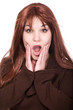 red haired woman