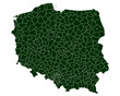 vector map of poland - hi detailed vector map of poland - hi detailed