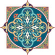 Arabic floral pattern motif Arabic floral pattern motif