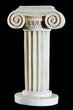 Classical painted marble column isolated on black Classical painted marble column isolated on black