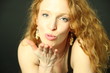 kiss from a pretty woman