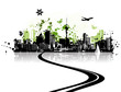 Cityscape background, urban art Cityscape background, urban art