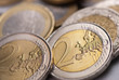 monnaie européenne - gros plan pièces de 2 euro monnaie européenne - gros plan pièces de 2 euro